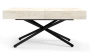 Ławostół rozkładany Sonic X 120-200 cm do salonu  - White Chromix