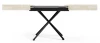 Ławostół rozkładany Sonic X 120-200 cm do salonu  - White Chromix