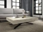 Ławostół rozkładany Sonic X 120-200 cm do salonu  - White Chromix