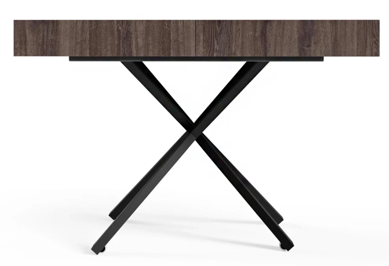 Ławostół rozkładany Sonic X 120-200 cm do salonu  - Anthracite Sherman Oak