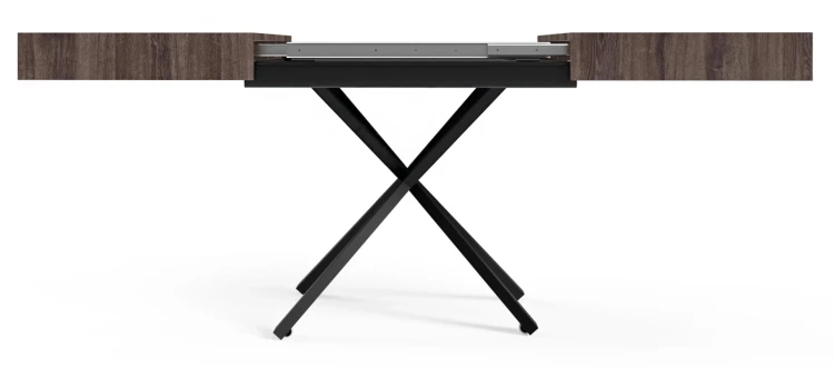 Ławostół rozkładany Sonic X 120-200 cm do salonu  - Anthracite Sherman Oak