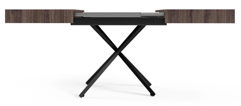 Ławostół rozkładany Sonic X 120-200 cm do salonu  - Anthracite Sherman Oak