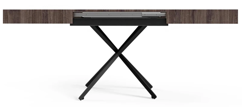 Ławostół rozkładany Sonic X 120-200 cm do salonu  - Anthracite Sherman Oak