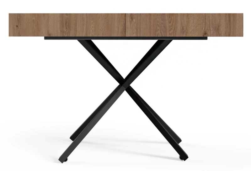 Ławostół rozkładany Sonic X 120-200 cm do salonu  - Truffle Brown Davos Oak