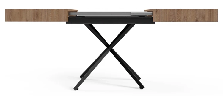 Ławostół rozkładany Sonic X 120-200 cm do salonu  - Truffle Brown Davos Oak