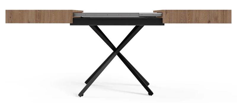 Ławostół rozkładany Sonic X 120-200 cm do salonu  - Truffle Brown Davos Oak