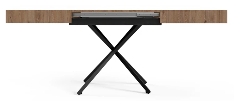 Ławostół rozkładany Sonic X 120-200 cm do salonu  - Truffle Brown Davos Oak