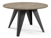 Stolik kawowy Alisse 75 cm do salonu - Dark Grey Chicago Concrete