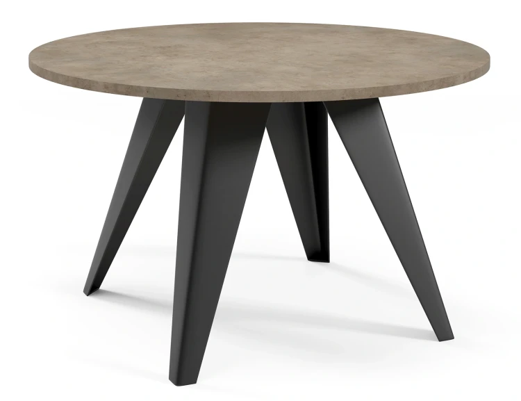 Stolik kawowy Alisse 75 cm do salonu - Dark Grey Chicago Concrete