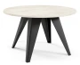 Stolik kawowy Alisse 75 cm do salonu - White Chromix