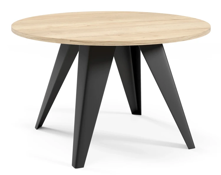 Stolik kawowy Alisse 75 cm do salonu - Natural Halifax Oak