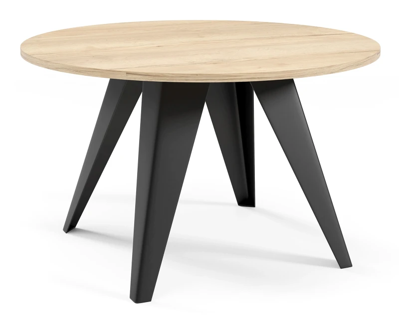 Stolik kawowy Alisse 75 cm do salonu - Natural Halifax Oak