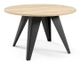 Stolik kawowy Alisse 75 cm do salonu - Natural Halifax Oak