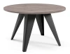 Stolik kawowy Alisse 75 cm do salonu - Anthracite Sherman Oak
