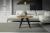 Stolik kawowy Alisse 75 cm do salonu - Truffle Brown Davos Oak