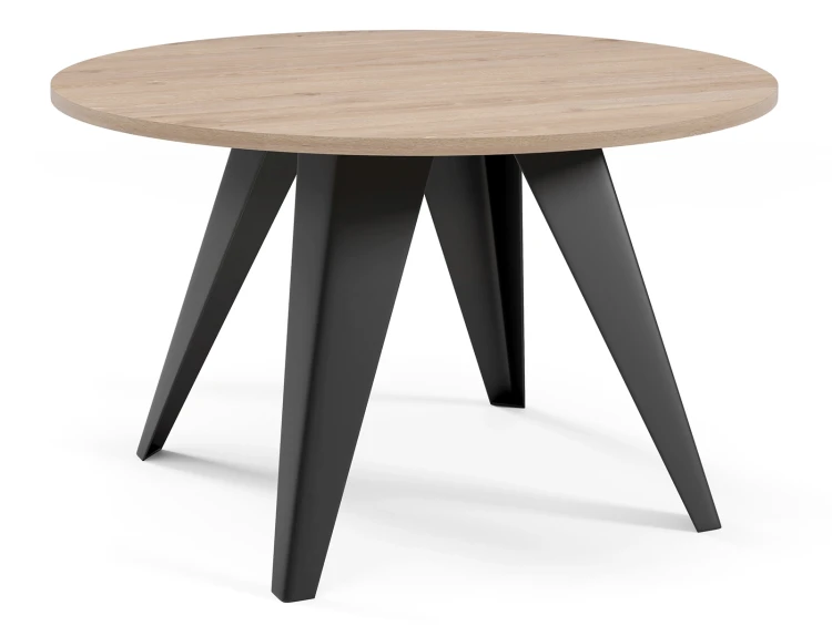 Stolik kawowy Alisse 75 cm do salonu - Truffle Brown Davos Oak