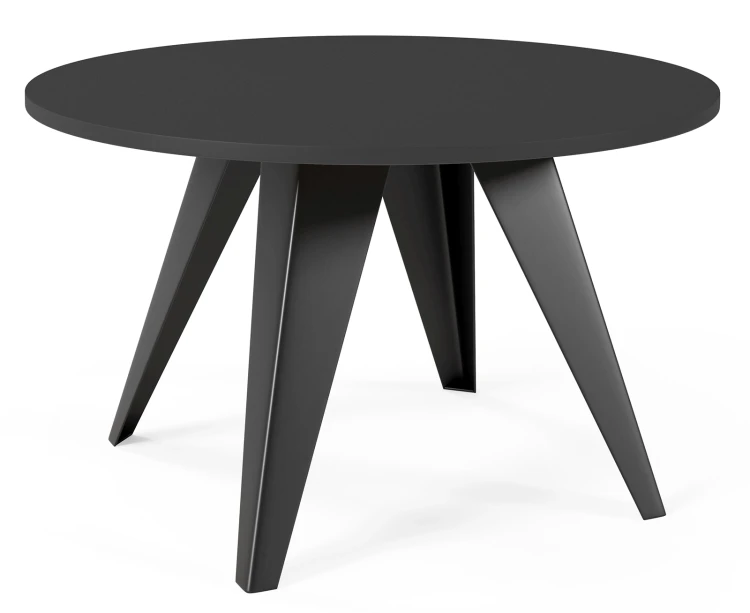 Stolik kawowy Alisse 75 cm do salonu - czarny molet