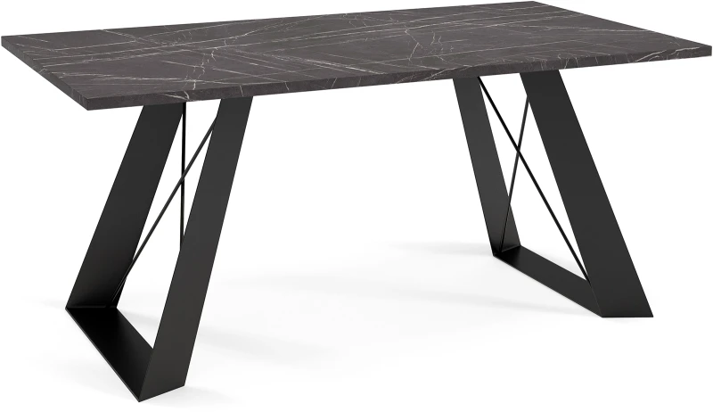 Stolik kawowy Sooma 120 cm do salonu -  Black Pietra Grigia