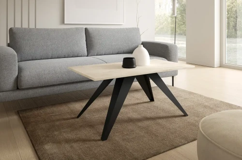 Stolik kawowy Heven 120 cm do salonu - White Chromix