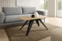 Stolik kawowy Heven 120 cm do salonu - Natural Halifax Oak