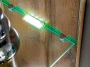 Meblościanka Try 210 cm z oświetleniem LED do salonu antracyt/dąb wotan