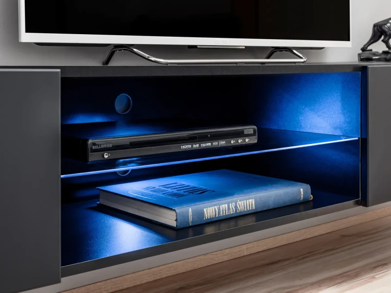 Meblościanka Flame E z kominkiem elektrycznym