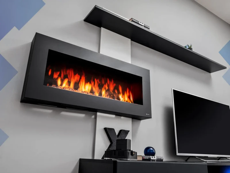 Meblościanka Flame E z kominkiem elektrycznym