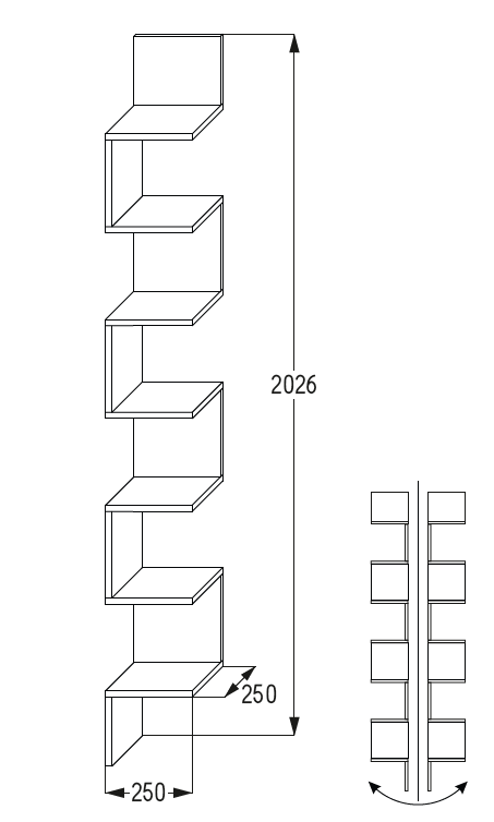 Półka Narożna Maxi biała