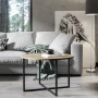 Stolik kawowy Trades 75 cm do salonu okrągły - Oak Craft