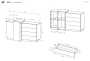Komoda 3D z szufladami 160x45x93 cm biały + dąb craft złoty
