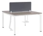 Biurko Pason Workstation II 120x140 cm Beżowy