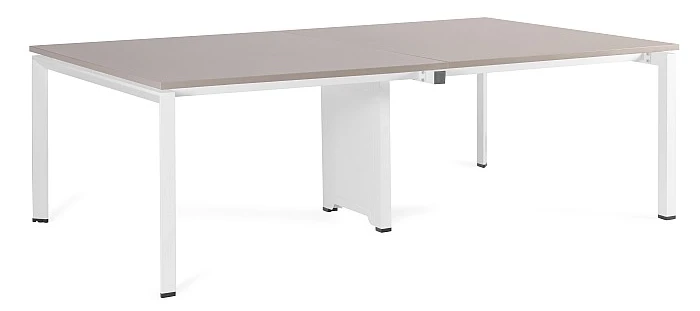 Biurko Pason Workstation IV 240x140 cm Beżowy