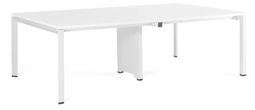 Biurko Pason Workstation IV 240x140 cm Biały