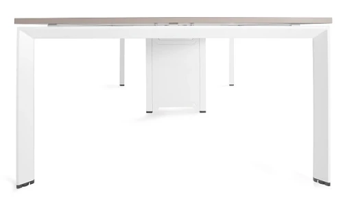 Biurko Pason Workstation IV 240x140 cm Biały