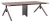 Biurko Mars Workstation IV 240x140 cm Orzech
