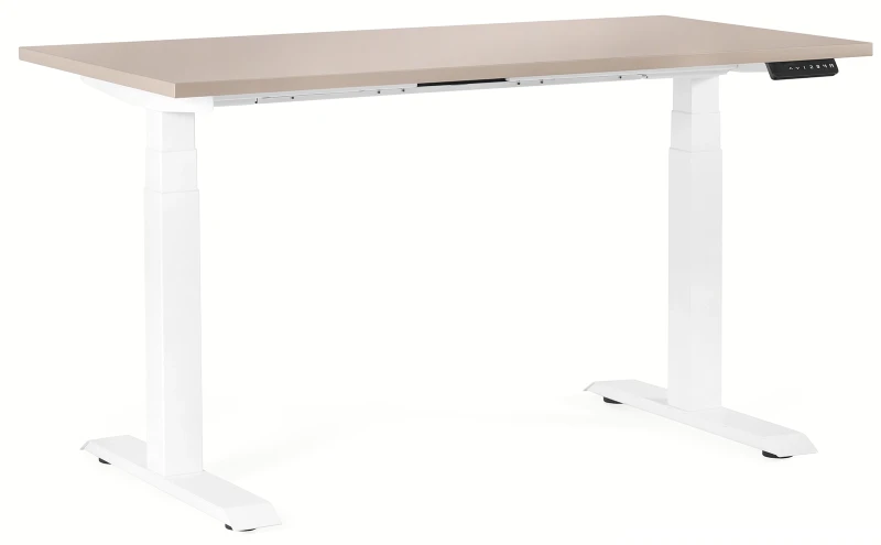 Biurko Fighter Single Desk 140x70 cm Beżowy