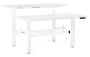 Biurko Fighter Double Desk 140x140 cm Biały