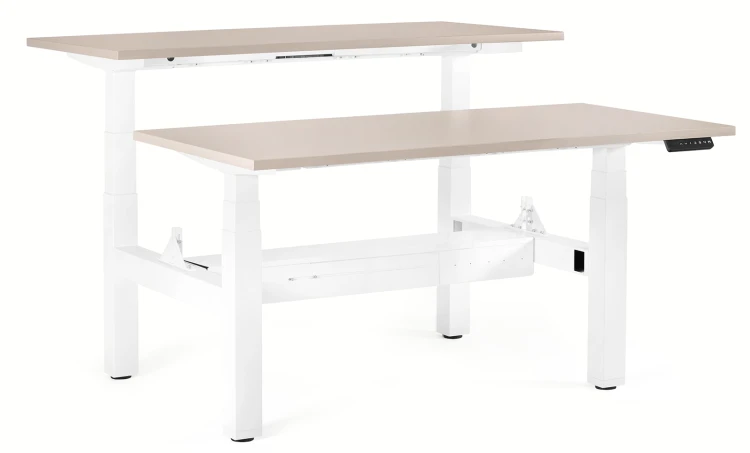 Biurko Fighter Double Desk 140x140 cm Beżowy
