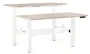 Biurko Fighter Double Desk 140x140 cm Beżowy
