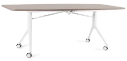 Składany stół konferencyjny na kółkach Carl Table 200x100 Beżowy