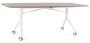 Biurko Carl Table 200x100 cm z funkcją składania na kółkach Beżowy