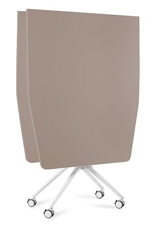 Biurko Carl Table 200x100 cm z funkcją składania na kółkach Beżowy