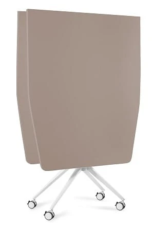 Biurko Carl Table 200x100 cm z funkcją składania na kółkach Beżowy