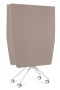 Biurko Carl Table 200x100 cm z funkcją składania na kółkach Beżowy