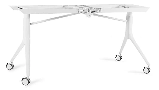 Biurko Carl Table 200x100 cm  z funkcją składania na kółkach Biały