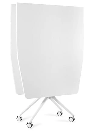 Biurko Carl Table 200x100 cm  z funkcją składania na kółkach Biały