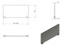Przegroda biurkowa 100x40 cm Biały/Szary