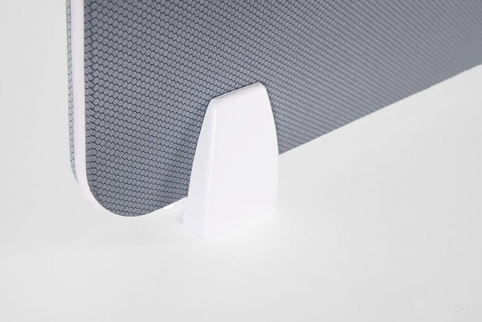 Przegroda biurkowa 100x40 cm Biały/Szary