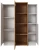 Komoda 3D 110x133x45 cm biały + dąb craft złoty