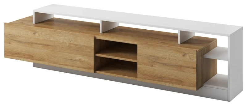 Meblościanka Alva nowoczesna dąb grandson + biały